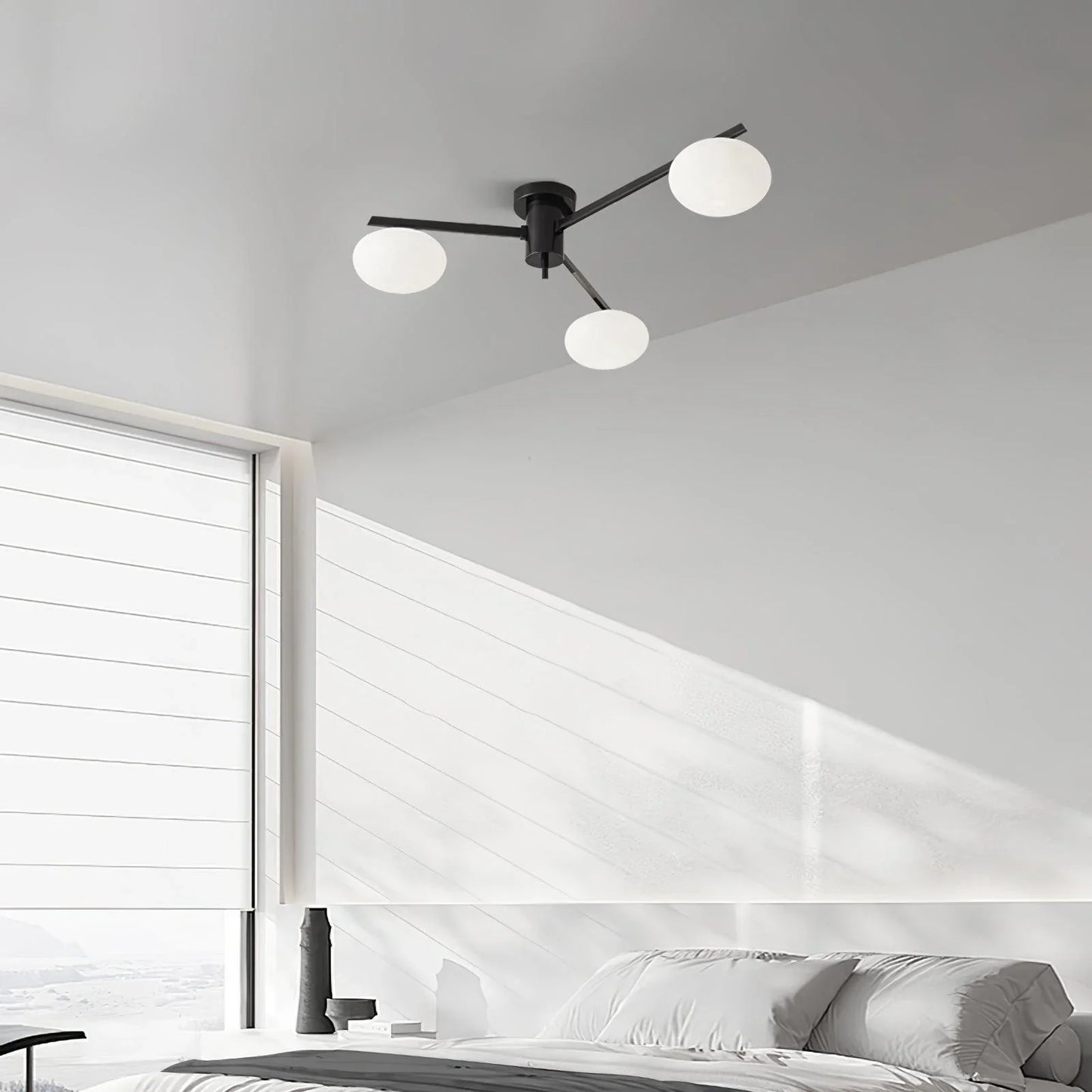 Drusilla Minimalist Scandinavian Glass Ceiling Lamp