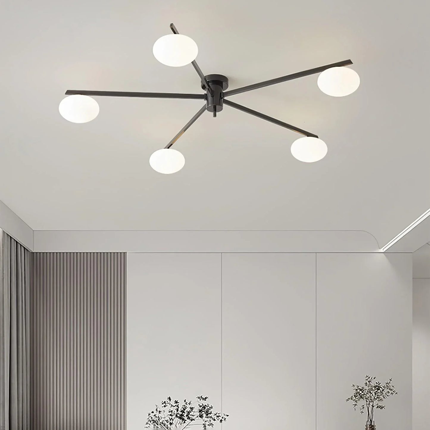 Drusilla Minimalist Scandinavian Glass Ceiling Lamp