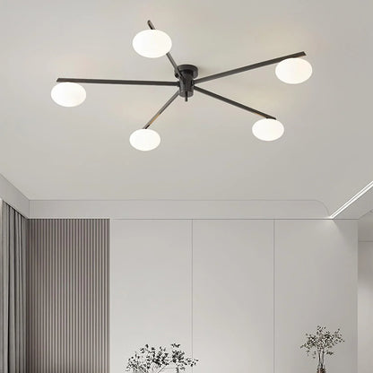 Drusilla Minimalist Scandinavian Glass Ceiling Lamp