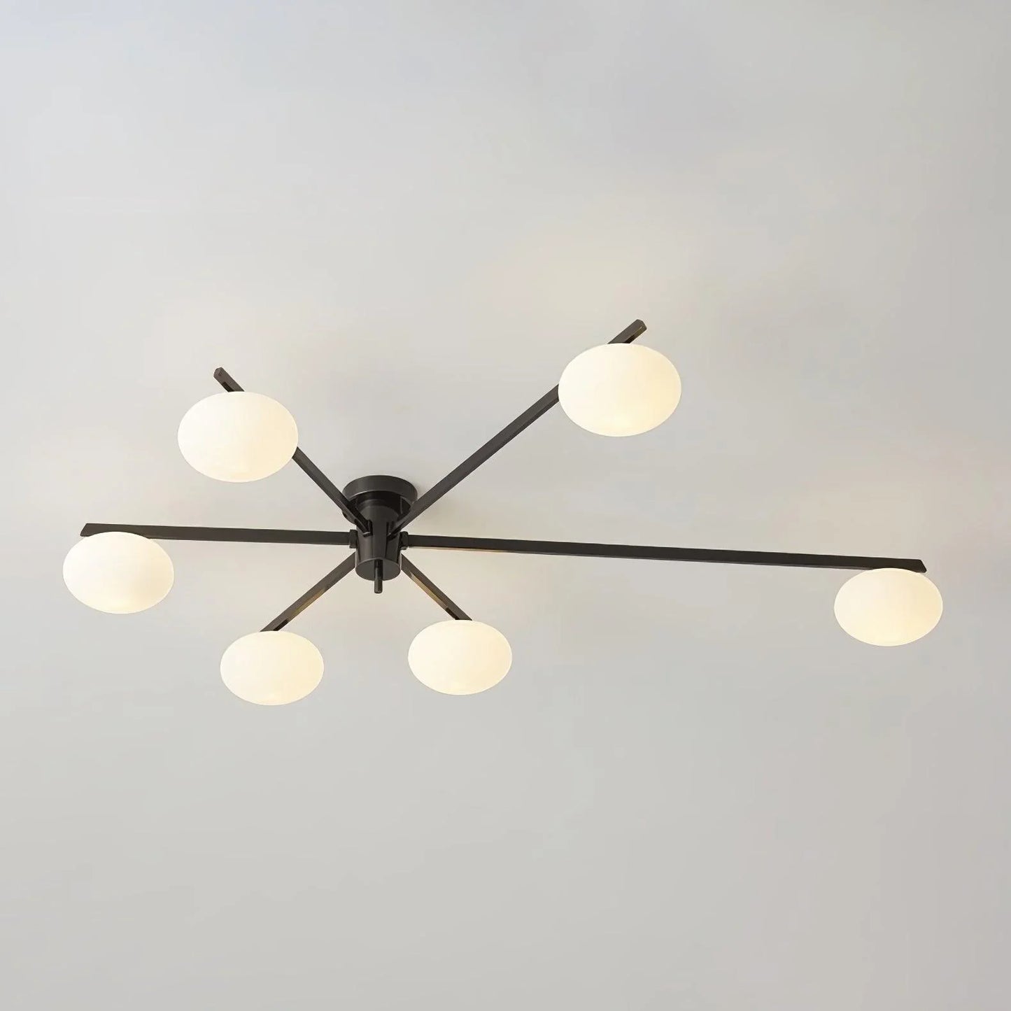 Drusilla Minimalist Scandinavian Glass Ceiling Lamp
