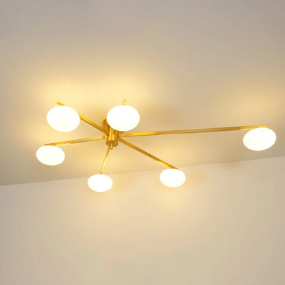 Drusilla Minimalist Scandinavian Glass Ceiling Lamp