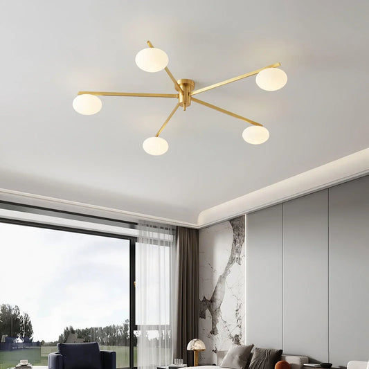 Drusilla Minimalist Scandinavian Glass Ceiling Lamp