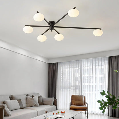 Drusilla Minimalist Scandinavian Glass Ceiling Lamp