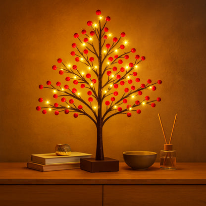 Twinkling Tree Berry Bloom by Casa Solaro™