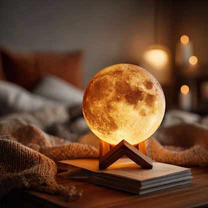 Twinkling Tree Moon Lamp by Casa Solaro™