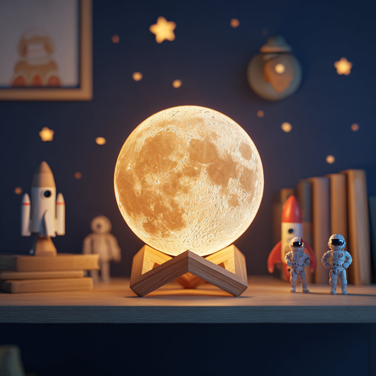 Twinkling Tree Moon Lamp by Casa Solaro™