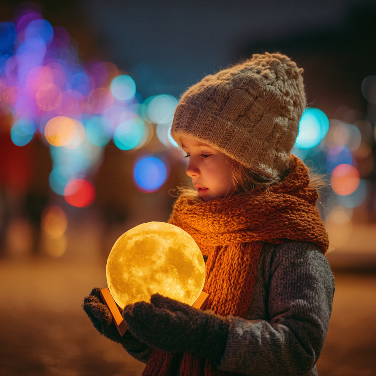 Twinkling Tree Moon Lamp by Casa Solaro™