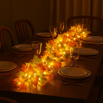 Twinkling Tree Autumn Garland by Casa Solaro™