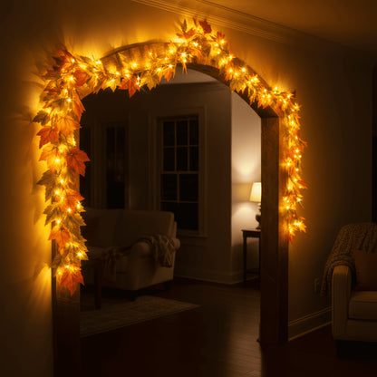 Twinkling Tree Autumn Garland by Casa Solaro™