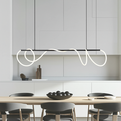 Delyra Linear Pendant Lamp for Above the Dining Table or Kitchen