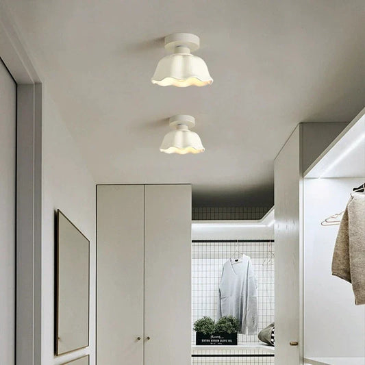 Calithea Glass and Ceramic Ceiling Lamp for Modern Living Spaces