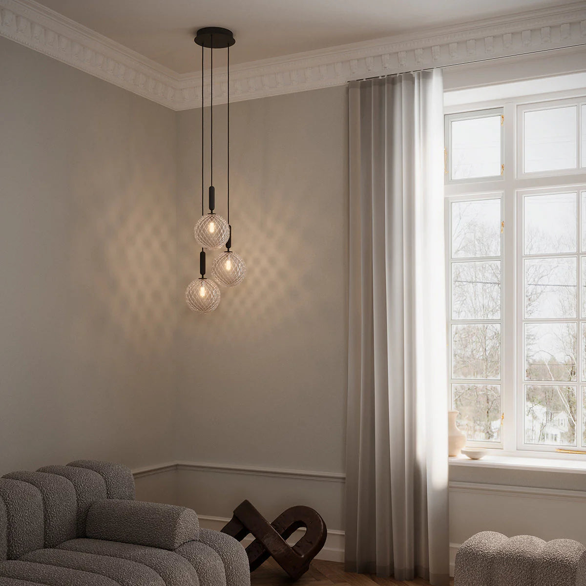 Aethera Modern Glass Pendant Lamp