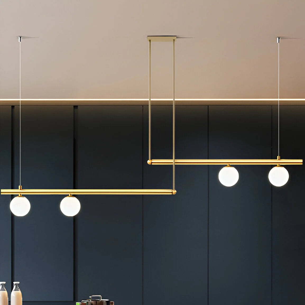 Altana Nordic Glass Linear Luxury Pendant Lamp