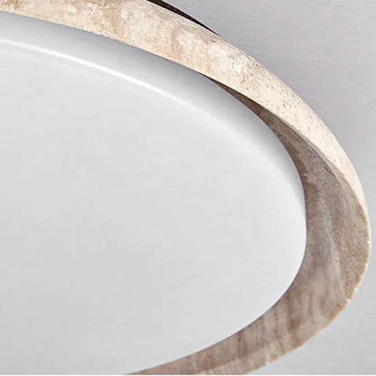 Palora Wabi Sabi Travertine LED Ceiling Lamp