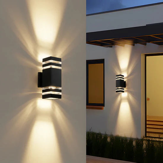 Lystria Two-layer Outdoor Wall Lamp
