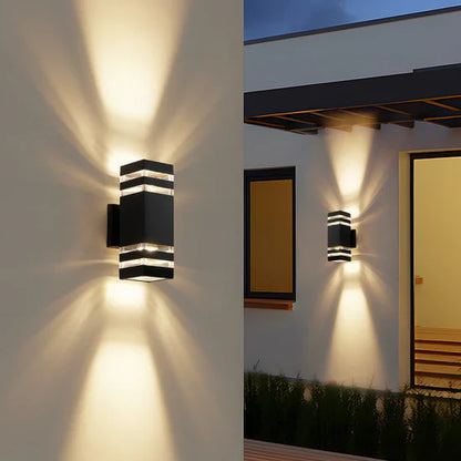 Lystria Two-layer Outdoor Wall Lamp