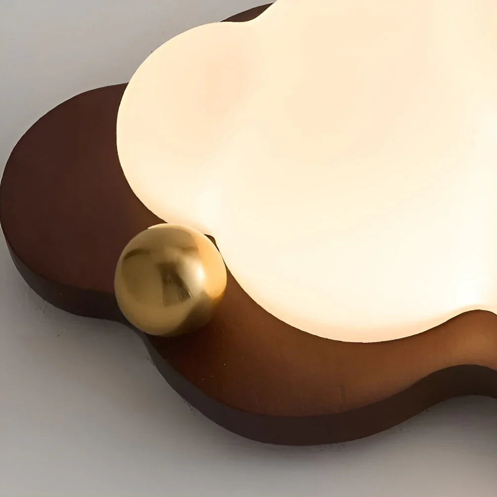 Celestra Retro Wooden LED Ceiling Lamp