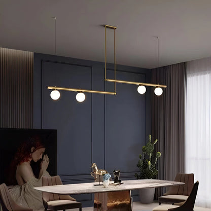 Altana Nordic Glass Linear Luxury Pendant Lamp