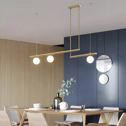 Altana Nordic Glass Linear Luxury Pendant Lamp