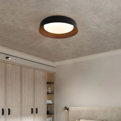 Virelia Wood Look Wabi Sabi LED Ceiling Lamp