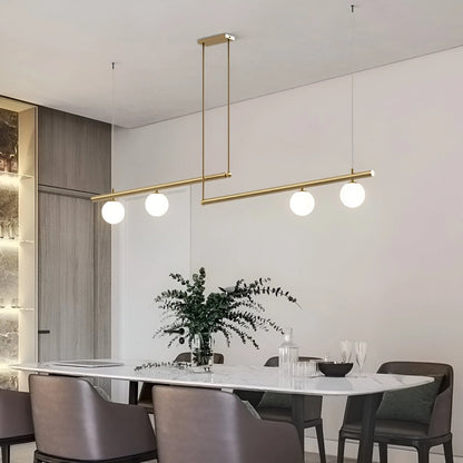 Altana Nordic Glass Linear Luxury Pendant Lamp