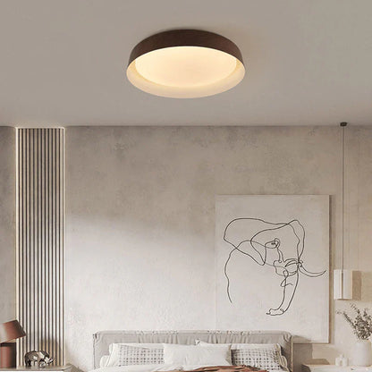 Virelia Wood Look Wabi Sabi LED Ceiling Lamp