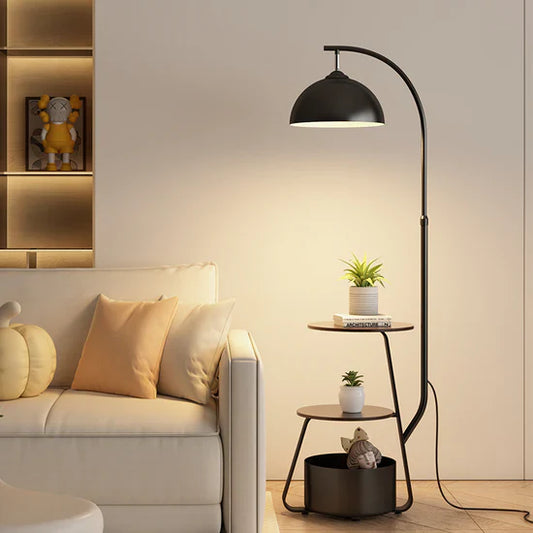 Tirene Scandinavian Floor Lamp with Storage Space