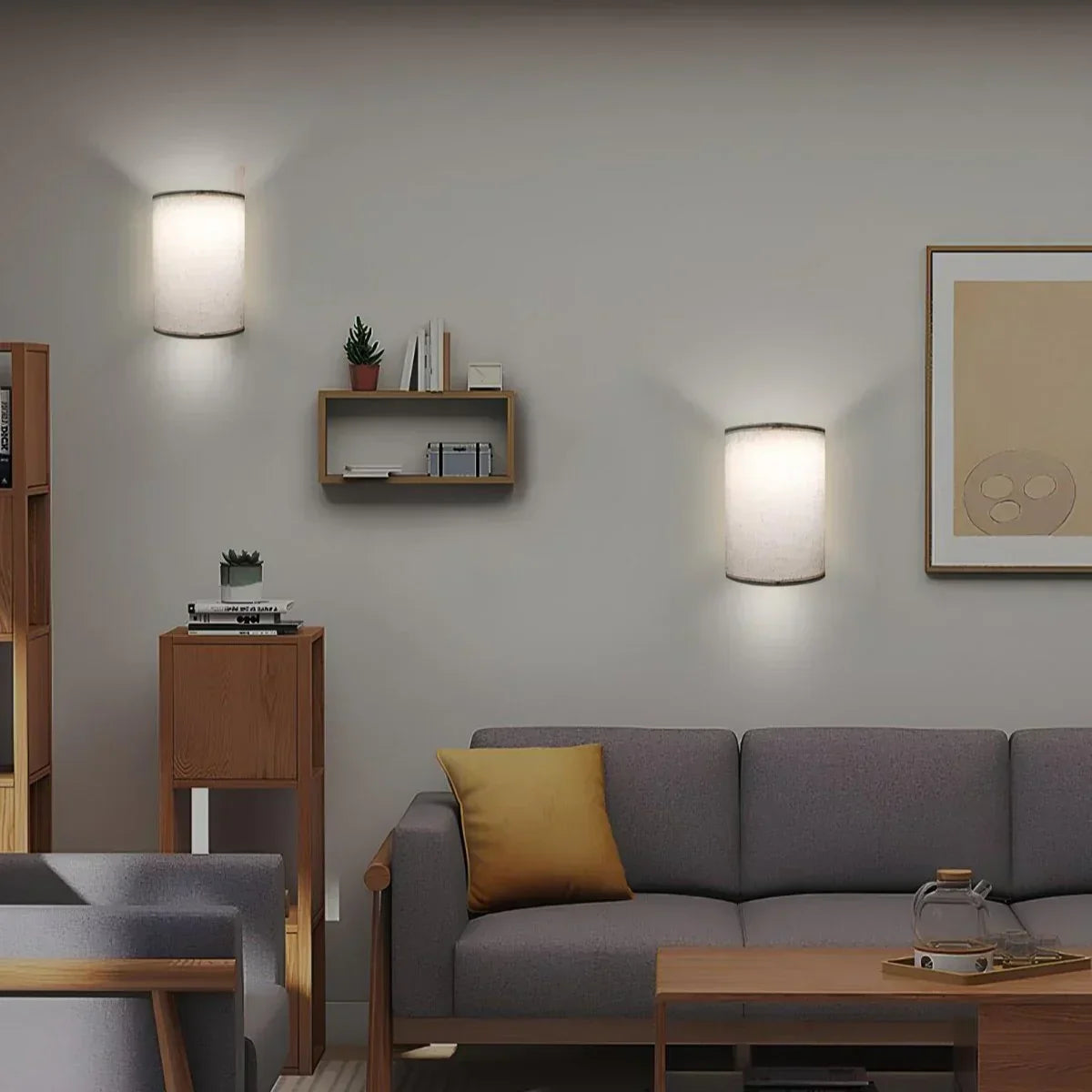 Linen Glow Wall Lamp (Set of 2)