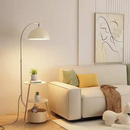 Tirene Scandinavian Floor Lamp with Storage Space