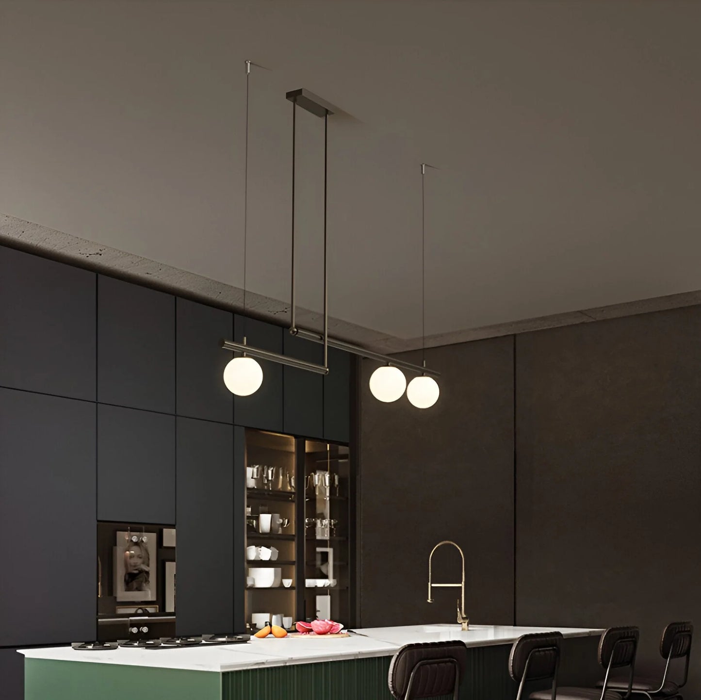Altana Nordic Glass Linear Luxury Pendant Lamp