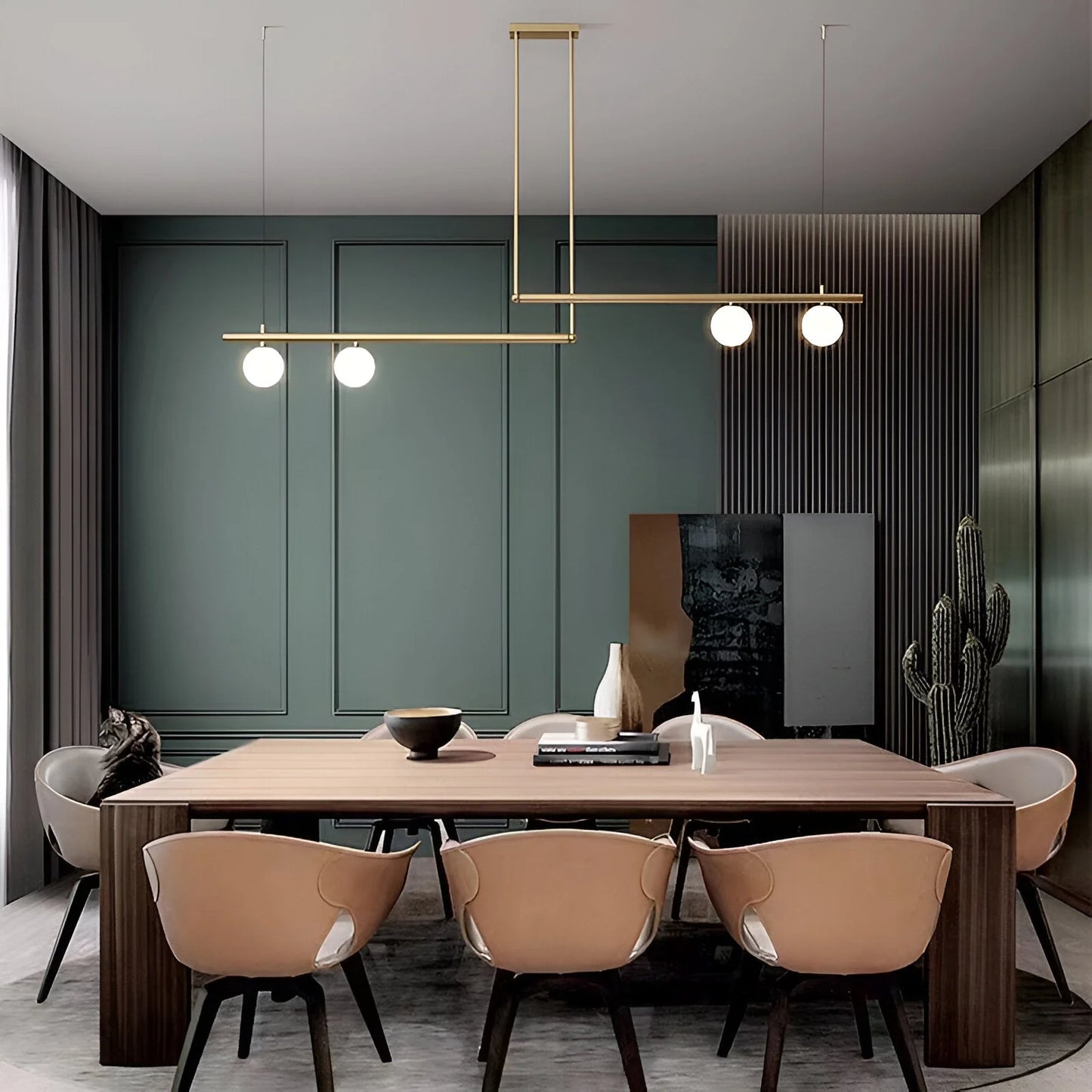 Altana Nordic Glass Linear Luxury Pendant Lamp