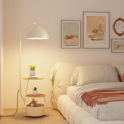 Tirene Scandinavian Floor Lamp with Storage Space