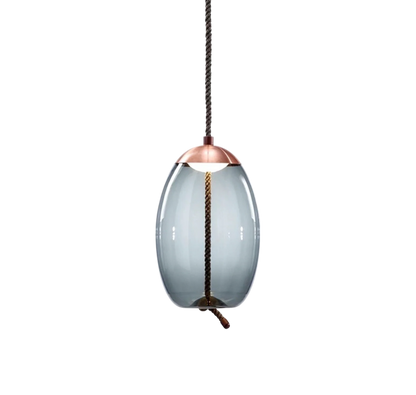Isolara Rose Gold Pendant Lamp with Rope Accent