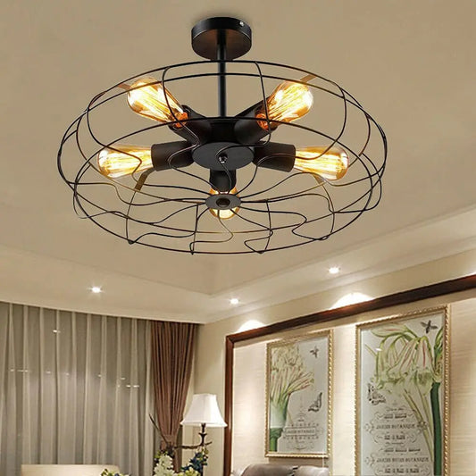 Helia Retro Cage Ceiling Lamp