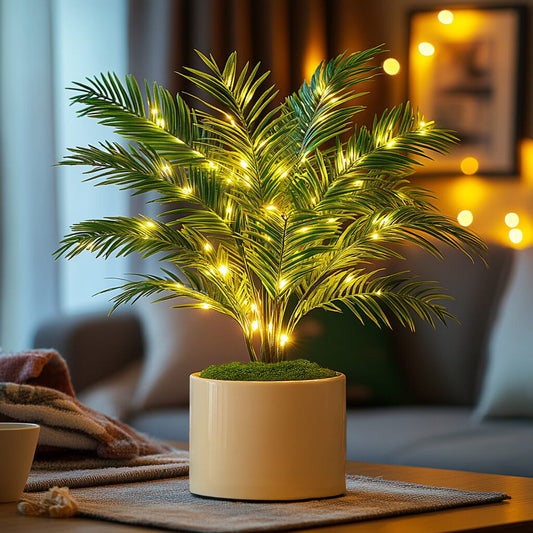 Twinkling Tree Palm Lamp by Casa Solaro™
