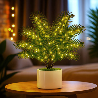 Twinkling Tree Palm Lamp by Casa Solaro™