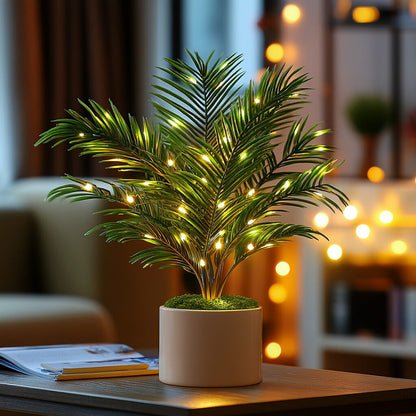 Twinkling Tree Palm Lamp by Casa Solaro™
