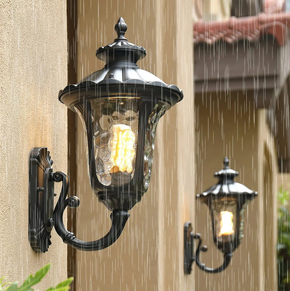 Verenia Retro Glass Outdoor Wall Lamp