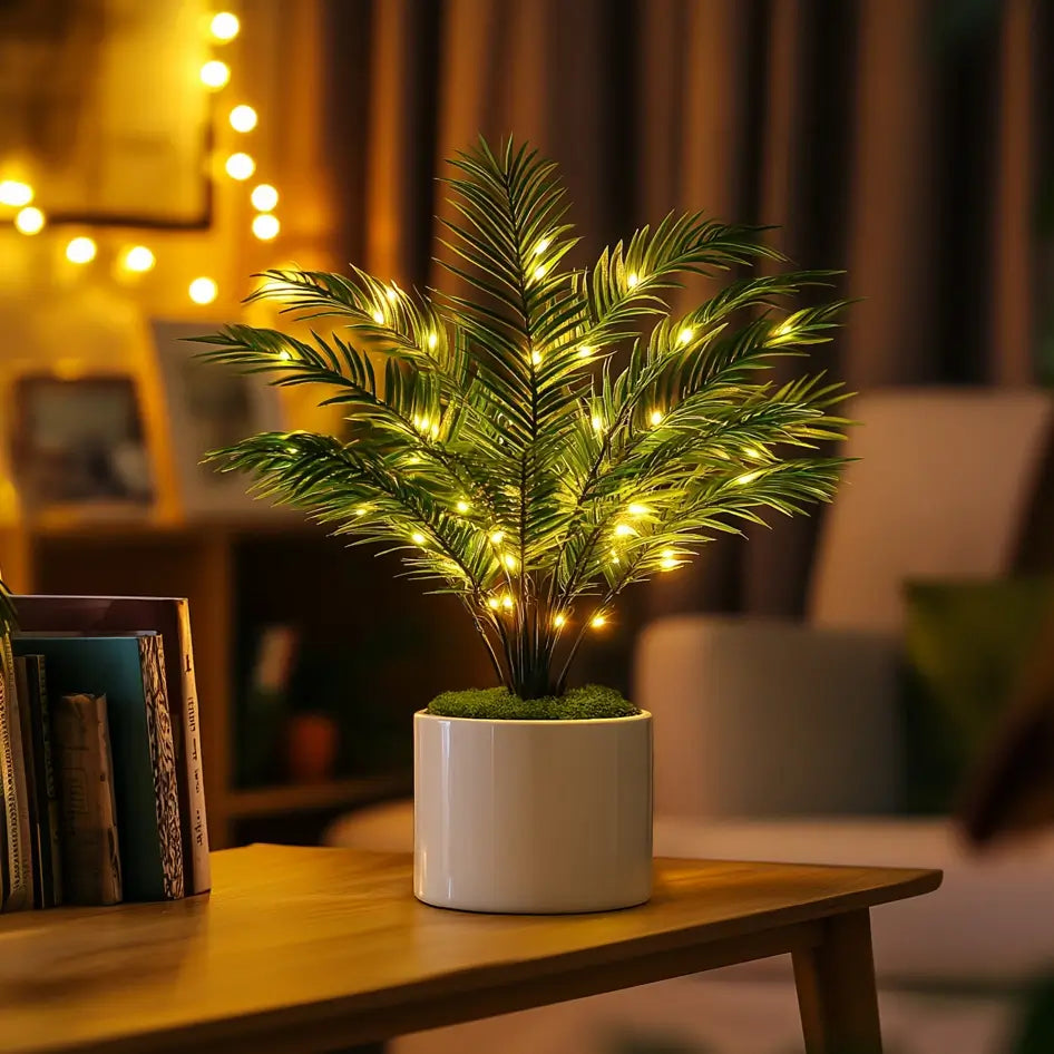 Twinkling Tree Palm Lamp by Casa Solaro™