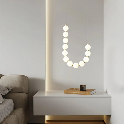 Tessara Brass Acrylic Chandelier