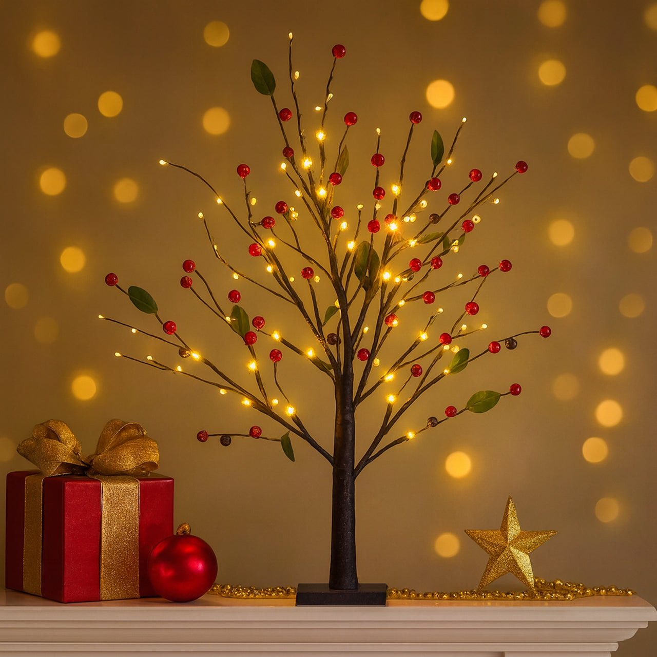 Twinkling Tree Glistening Garlands by Casa Solaro™