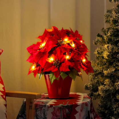 Twinkling Tree Radiant Poinsettia by Casa Solaro™