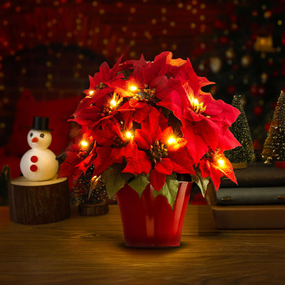 Twinkling Tree Radiant Poinsettia by Casa Solaro™