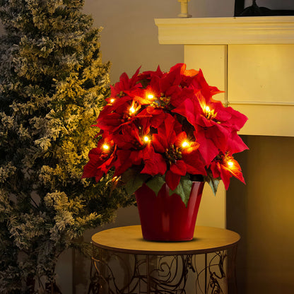 Twinkling Tree Radiant Poinsettia by Casa Solaro™