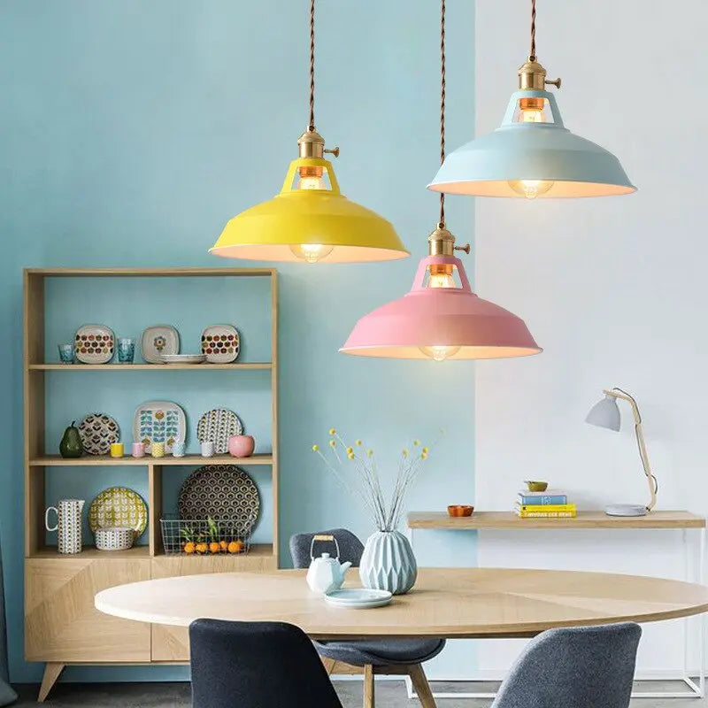 Silvan Colored Retro Pendant Lamp