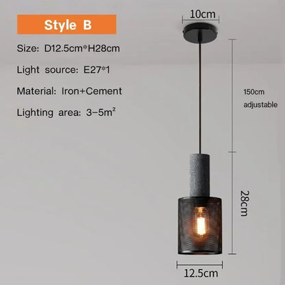 Luxorion Retro American Country Pendant Lamp