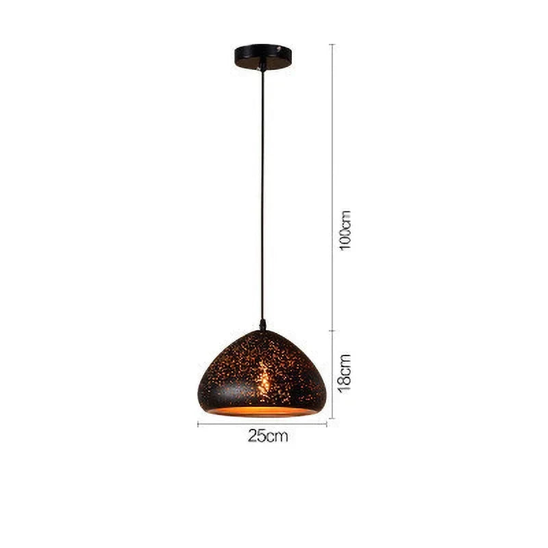 Noctyra Vintage Iron Pendant Lamp in Scandinavian Retro Loft Style
