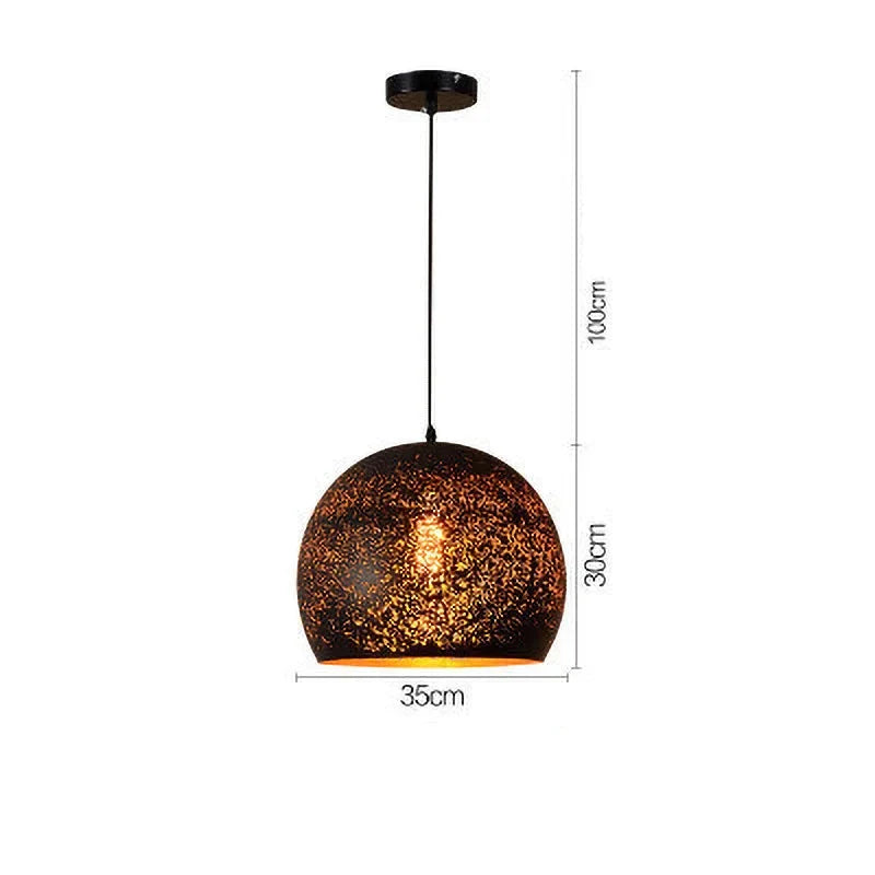 Noctyra Vintage Iron Pendant Lamp in Scandinavian Retro Loft Style