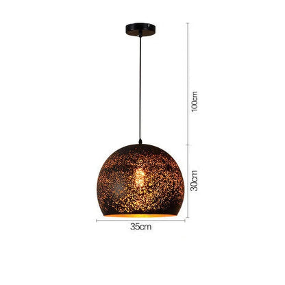 Noctyra Vintage Iron Pendant Lamp in Scandinavian Retro Loft Style