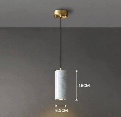 Velena Minimalist Marble LED Pendant Lamp